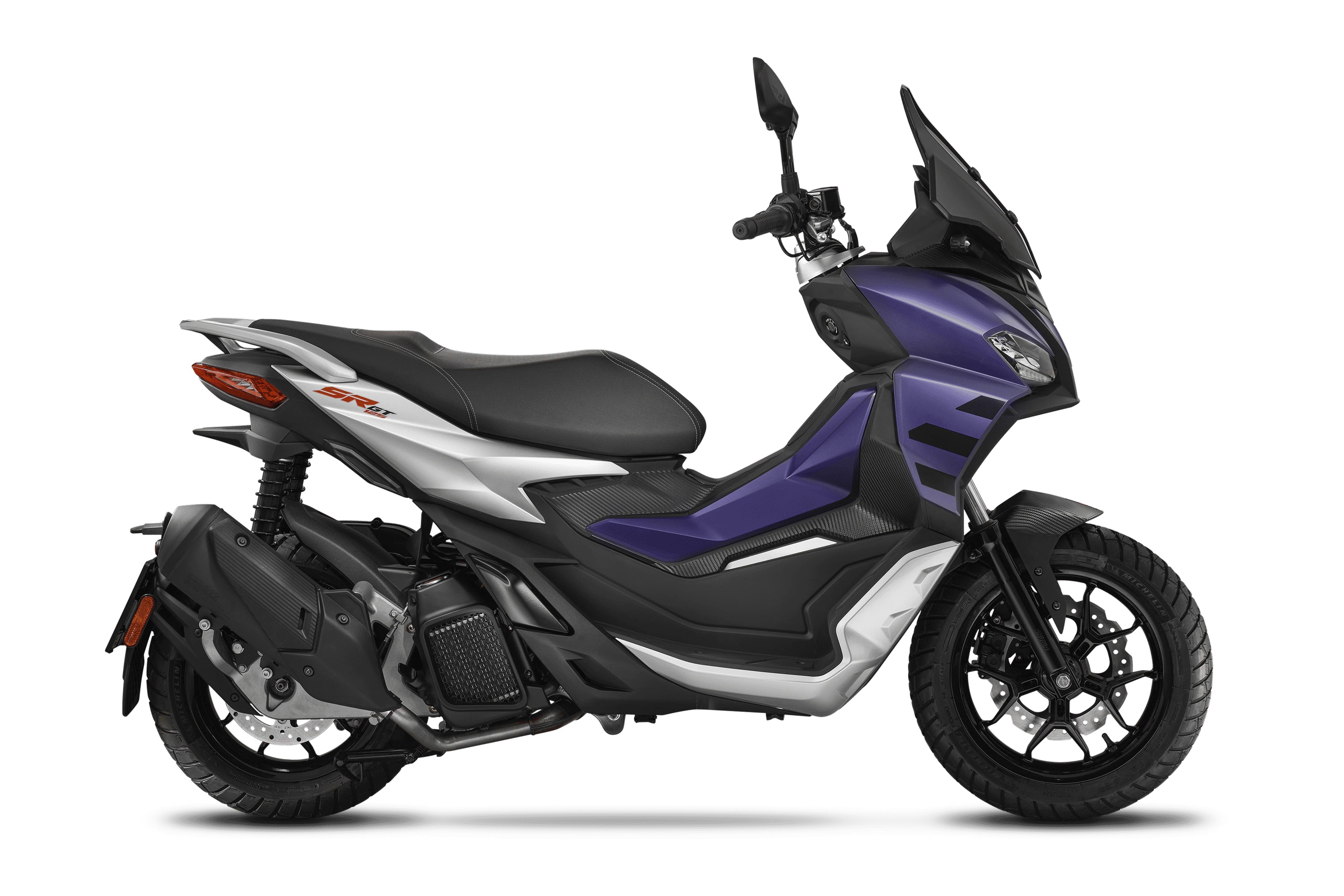 Et billede, der indeholder motorcykel, parkeret, udendørs, scooter
Automatisk genereret beskrivelse