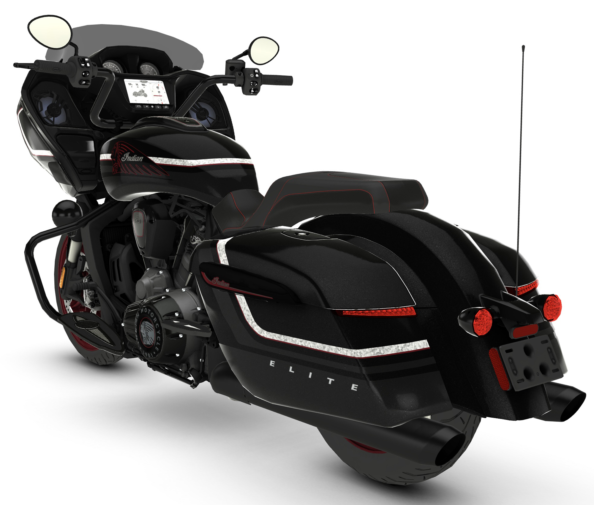 Et billede, der indeholder motorcykel, dæk, accessories/tilbehør, taske
Automatisk genereret beskrivelse