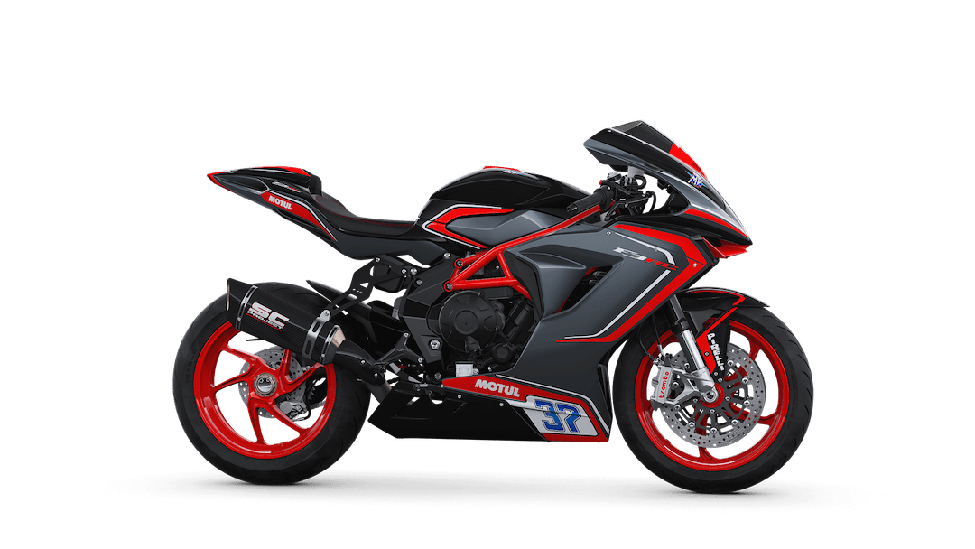 Et billede, der indeholder motorcykel, udendørs, rød, motorcykling
Automatisk genereret beskrivelse