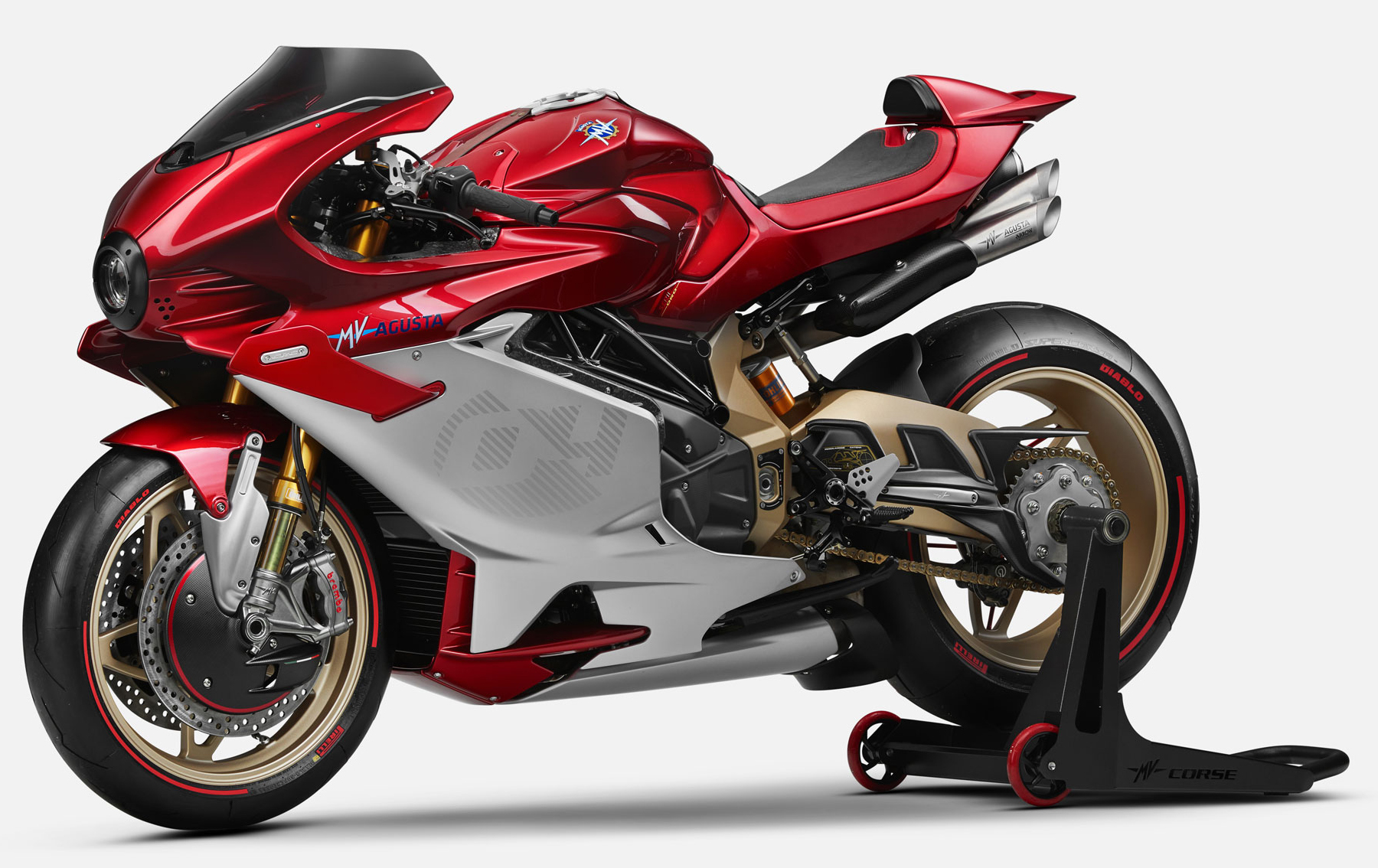 Et billede, der indeholder motorcykel, rød, parkeret, motorcykling
Automatisk genereret beskrivelse